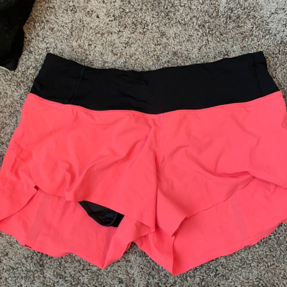 pink lulu lemon shorts